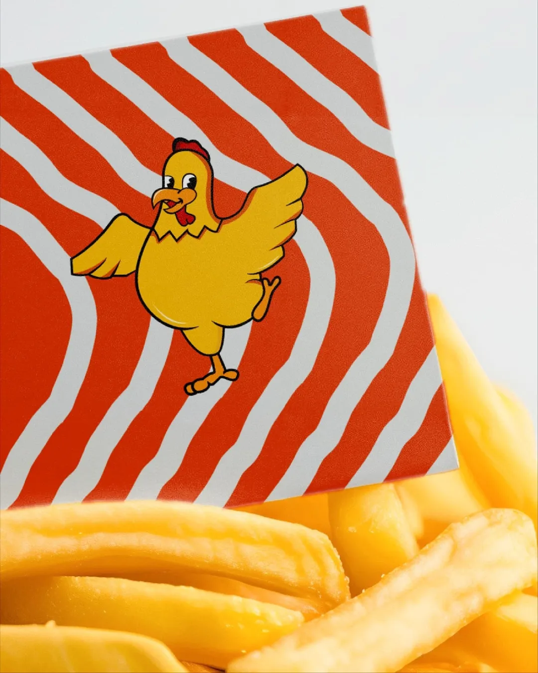 Chicken packaging mascot identity